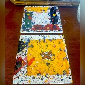 2 plates MOCA Sam Frances Estate Museum of contemporary art Los Angeles